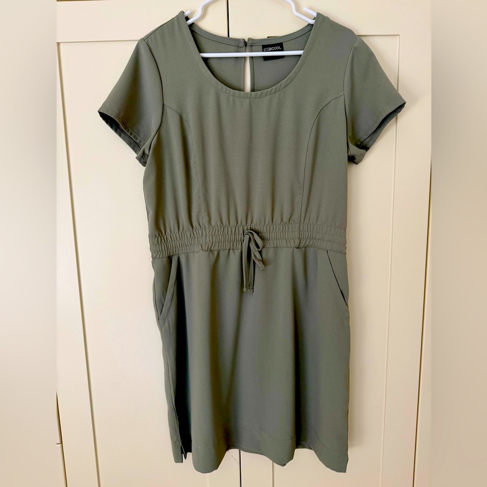 32 Degrees Olive Short Sleeve Dress